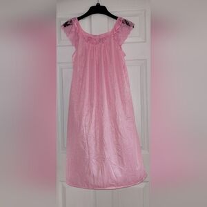 Vintage Pink Lace Nightgown